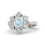 Colorstone Diamond Ring